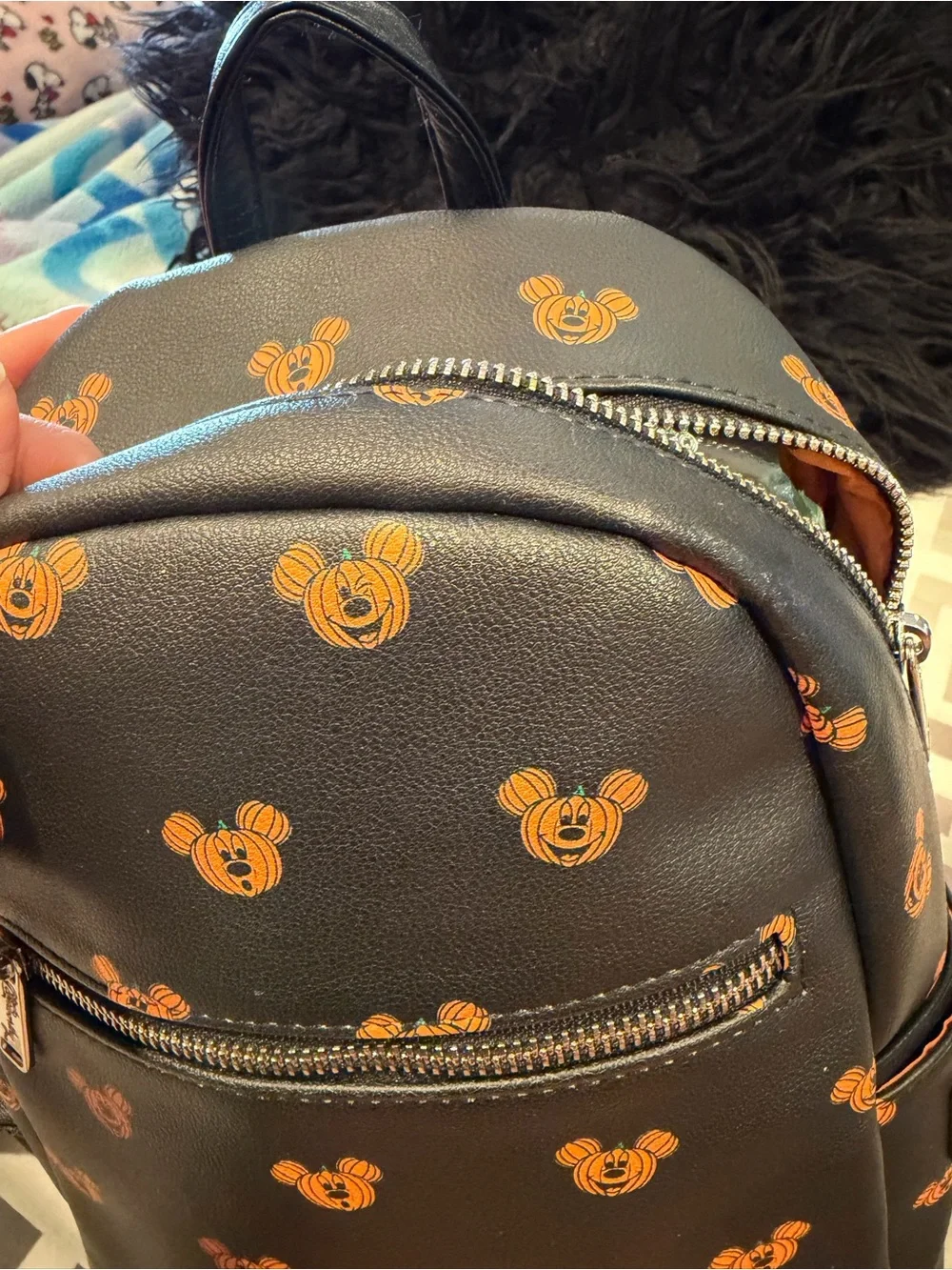 Cakeworthy Mickey Pumpkin Halloween Mini Backpack
